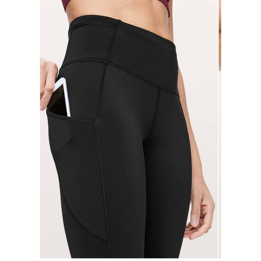Lululemon Fast & Free 7/8 Tight II, Black, Size 0 - Picture 3 of 8